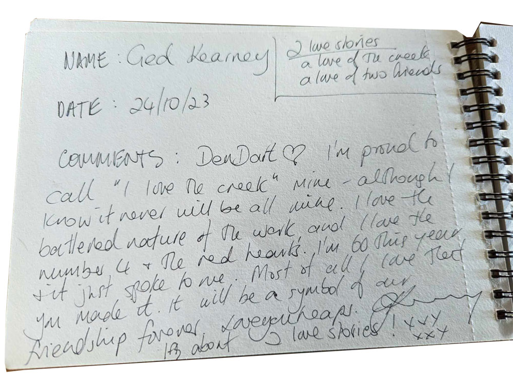 Ged Kearny Comments at Exhibition